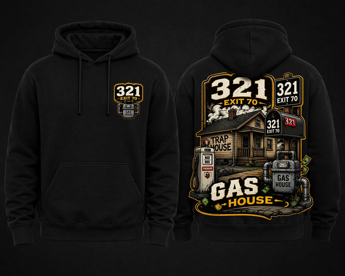 Gas House Hoodie – Exit 70